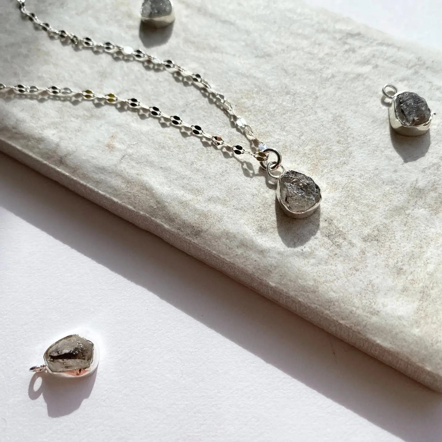 Herkimer Diamond Vintage Chain Necklace