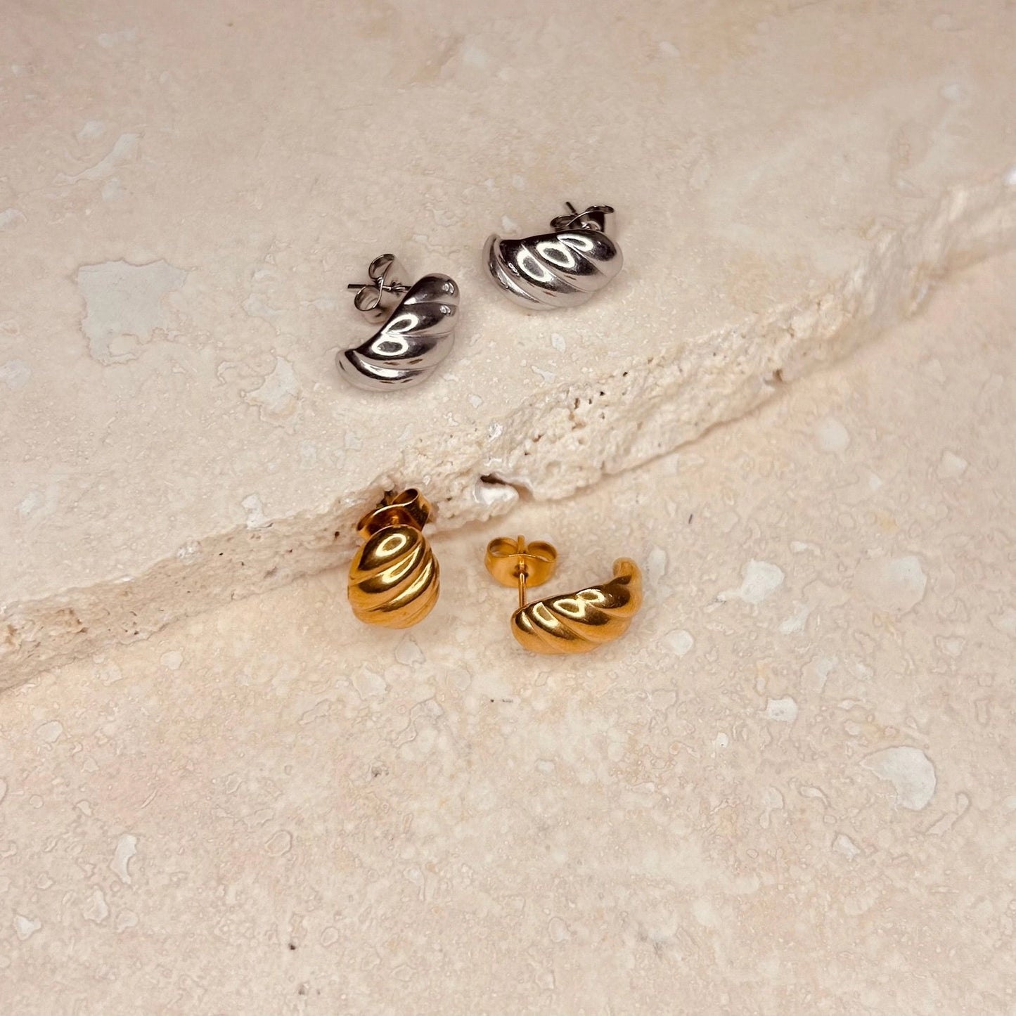 Croissant Studs Earrings