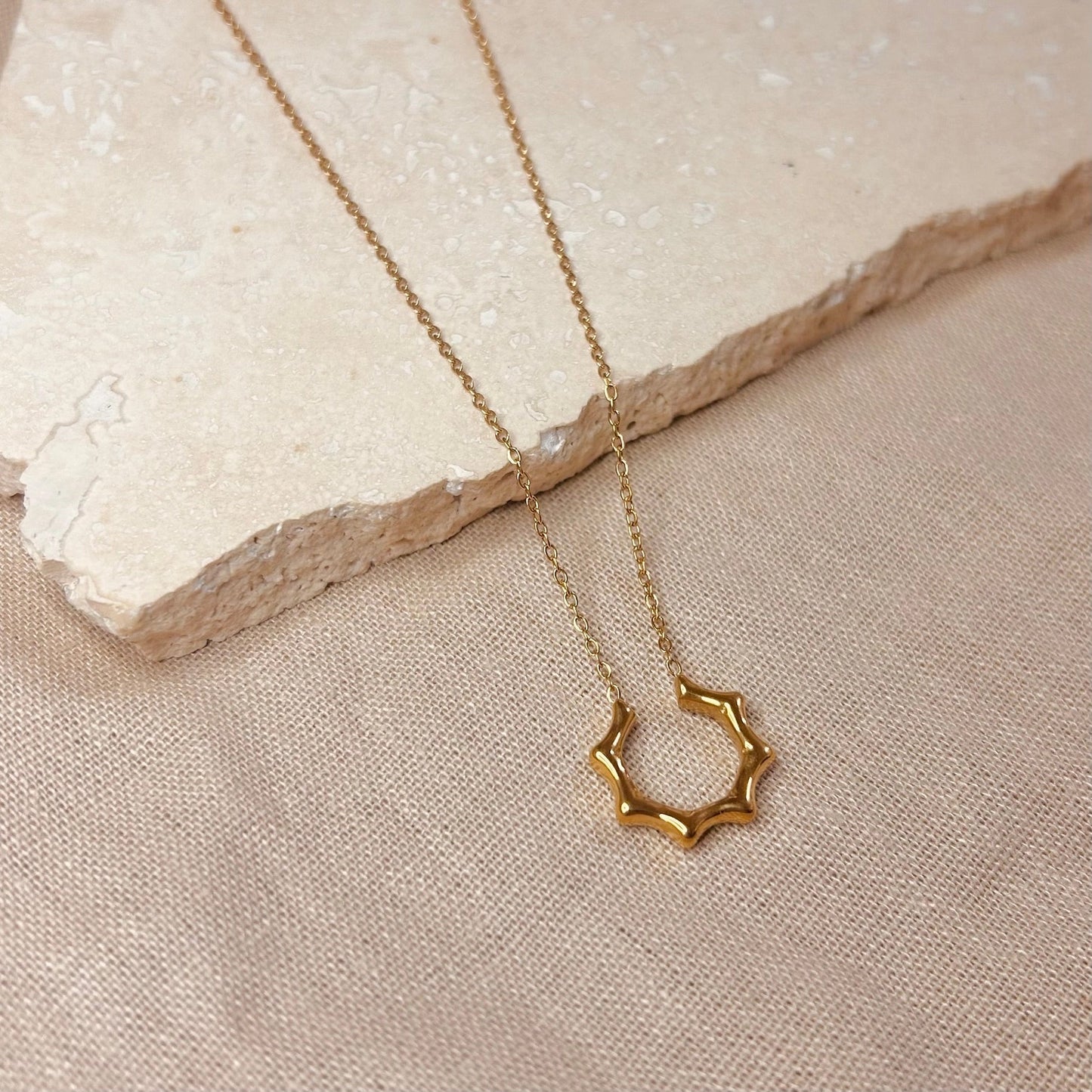 Gold Ray Necklace