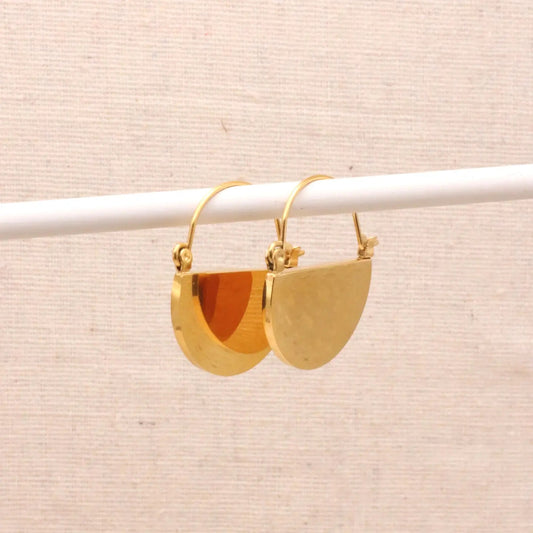 Gold Demi Hoops Earrings