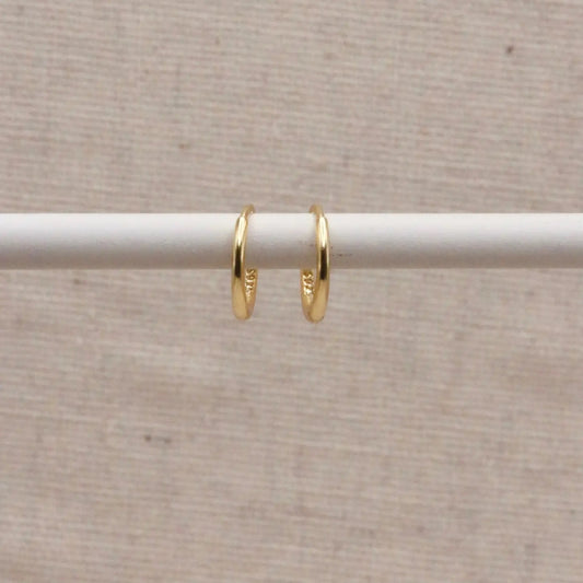 Gold Essential Huggie Hoops Earrings