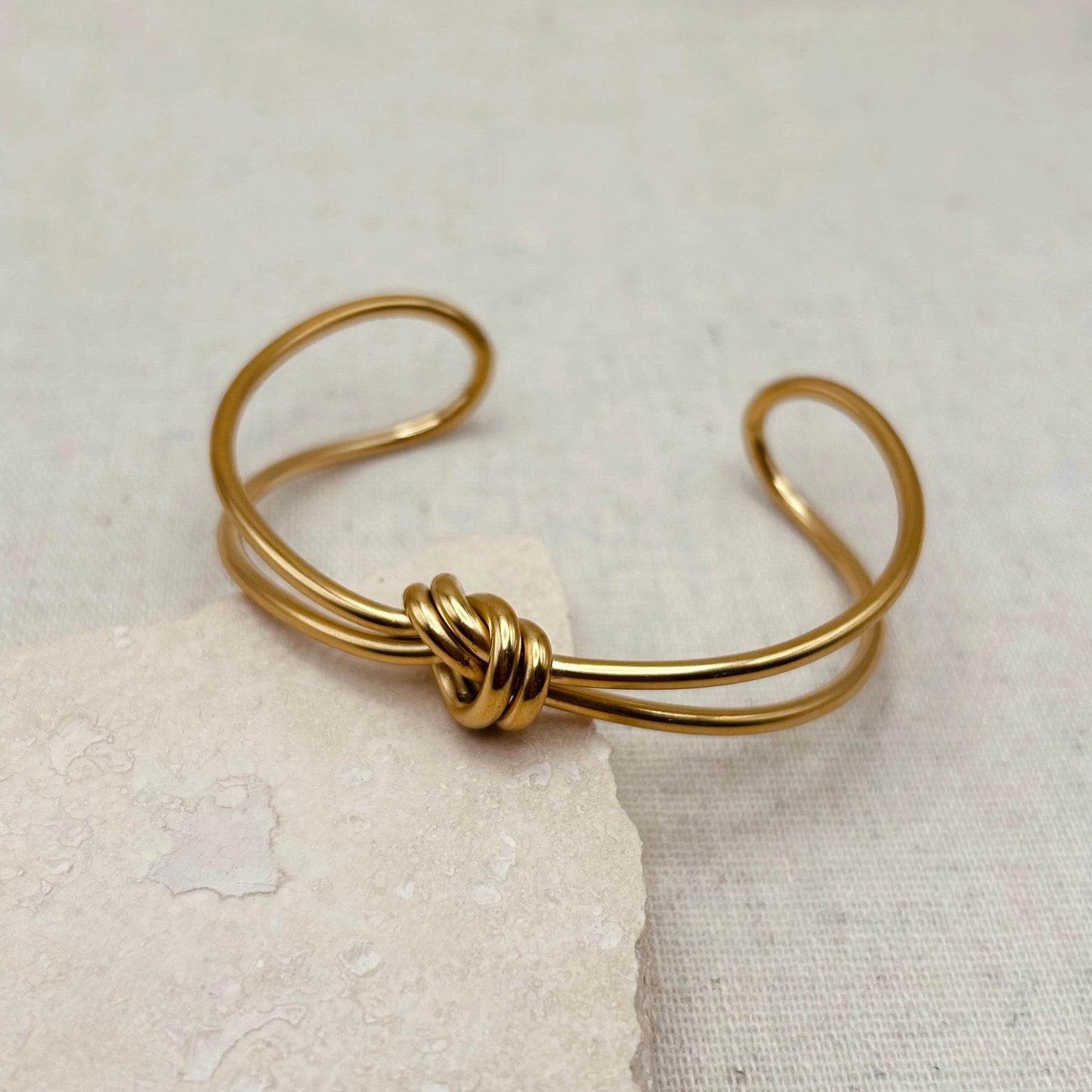 Gold Knot Bangle