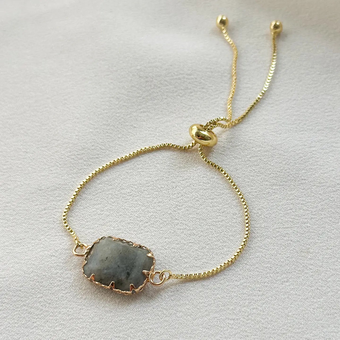 Gold Labradorite Slider Bracelet