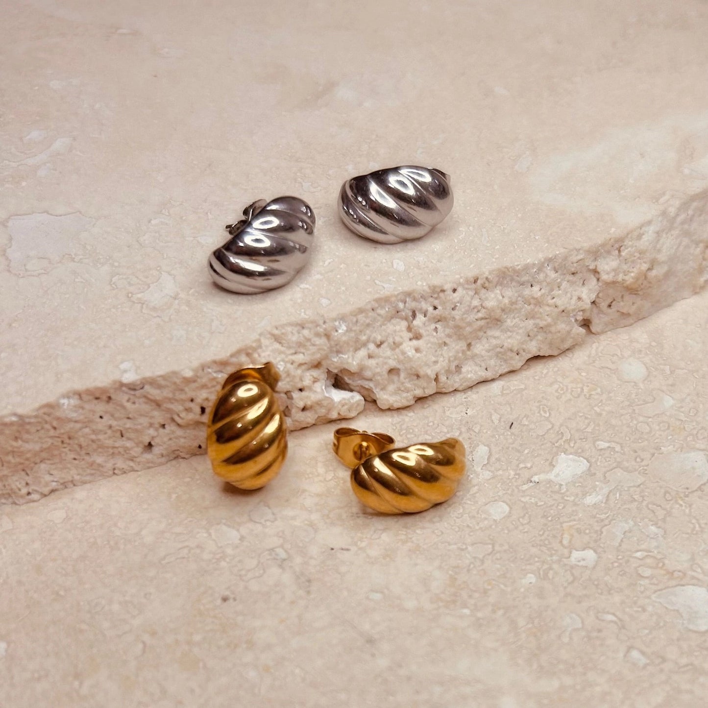 Croissant Studs Earrings