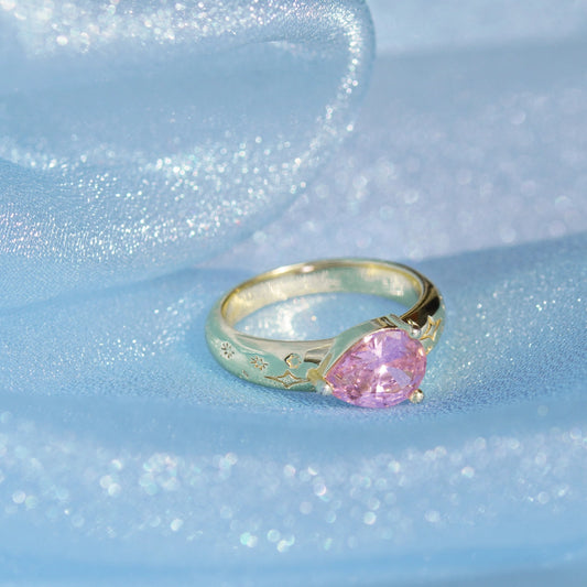 Pear Drop Gemstone Ring