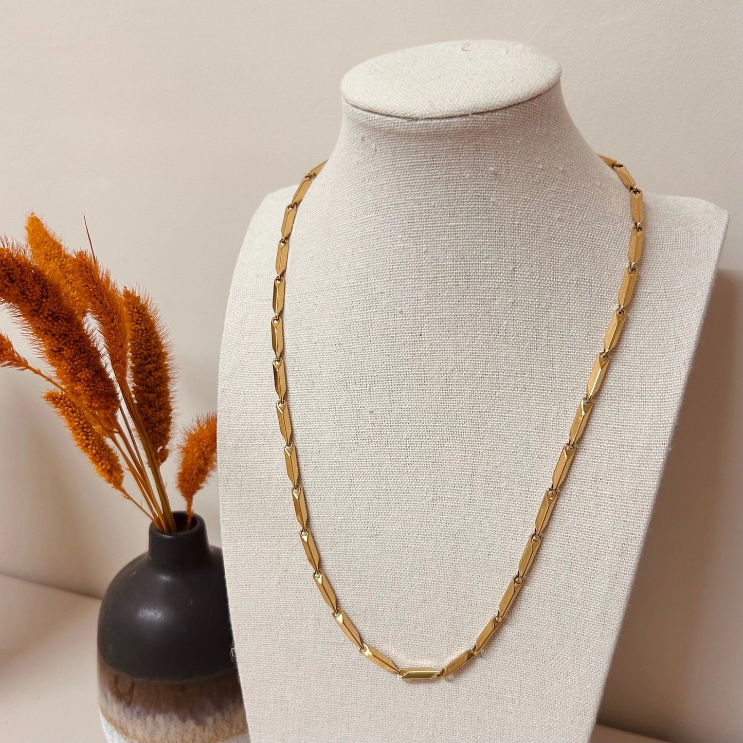 Geometric Link Necklace