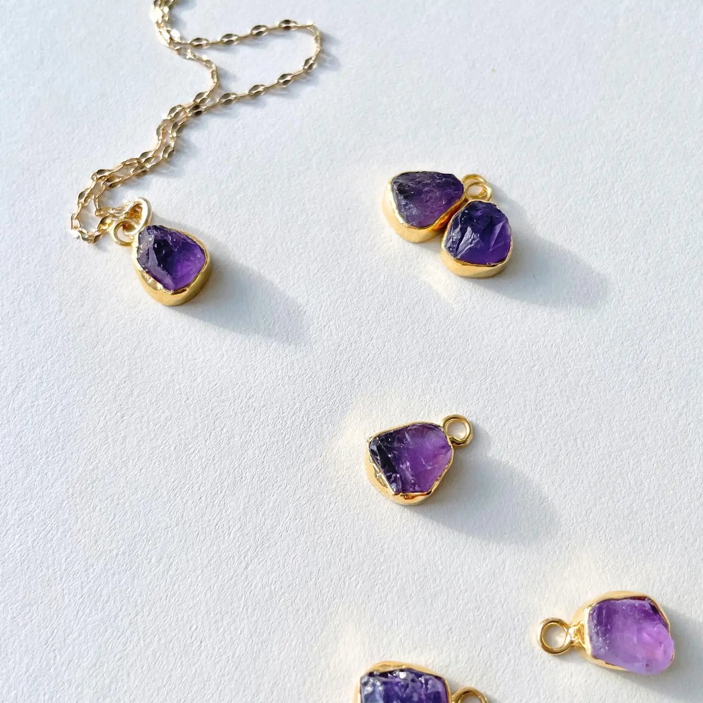 Amethyst Vintage Chain Necklace
