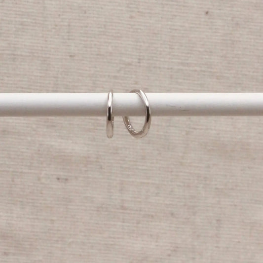 Silver Essential Huggie Hoops