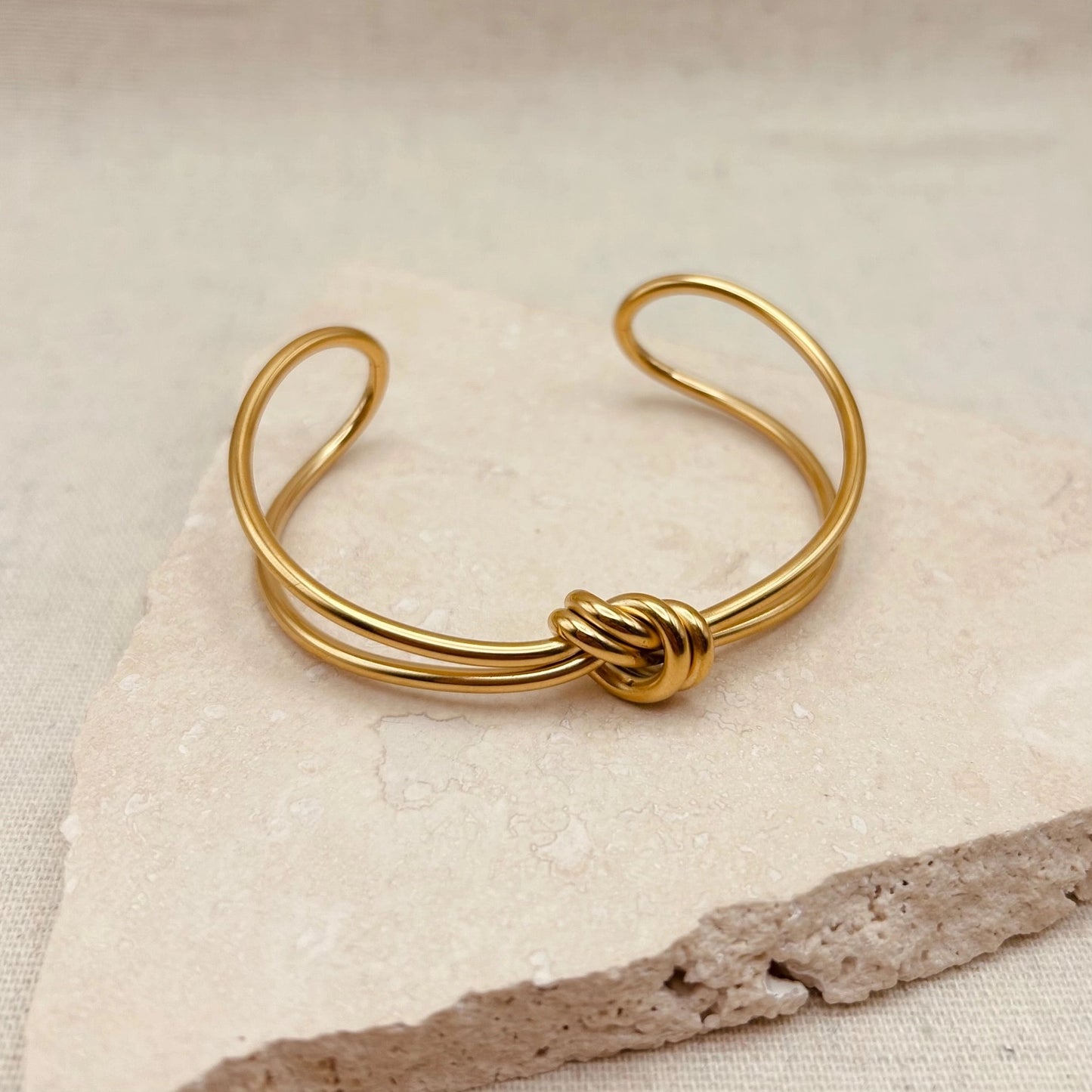 Gold Knot Bangle