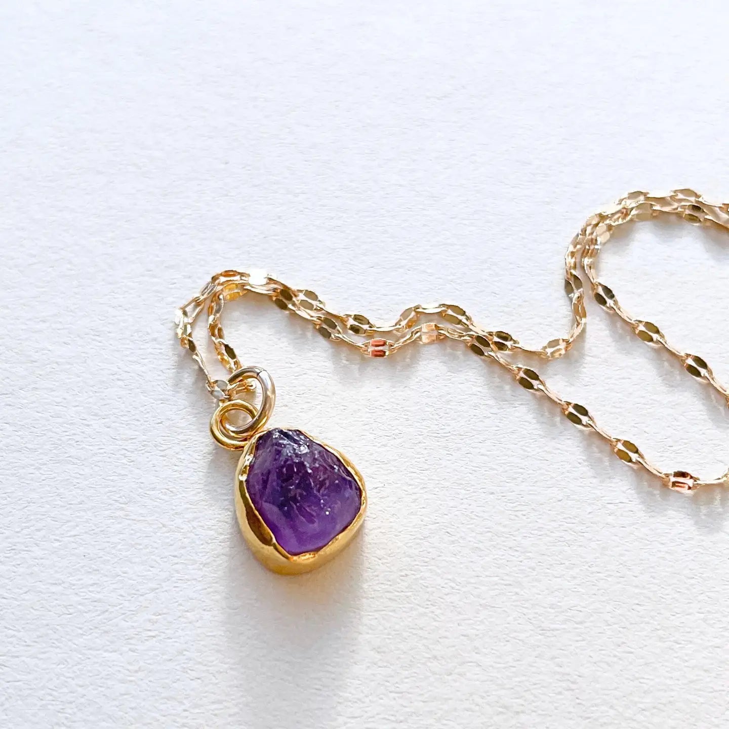Amethyst Vintage Chain Necklace