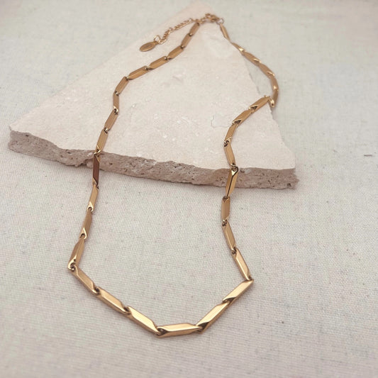 Geometric Link Necklace