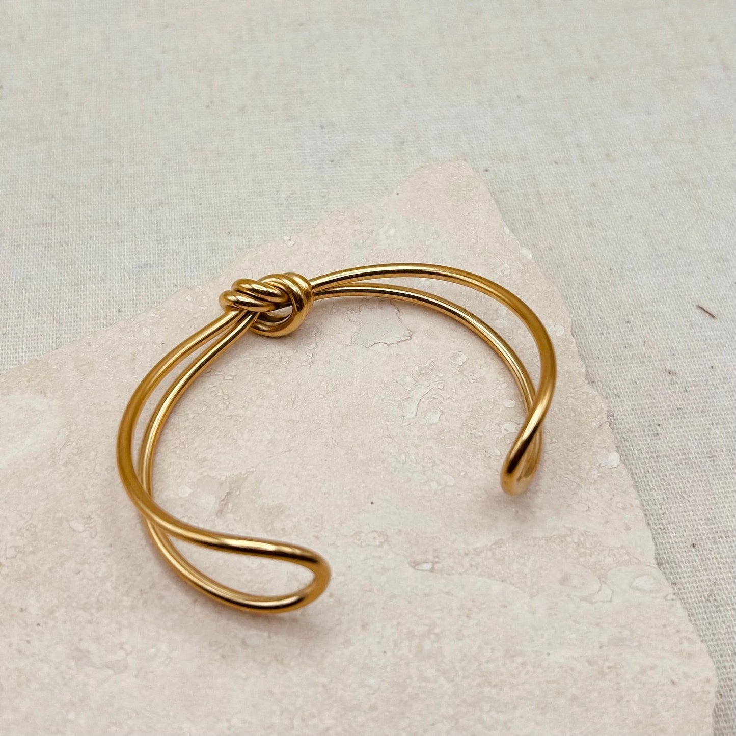 Gold Knot Bangle