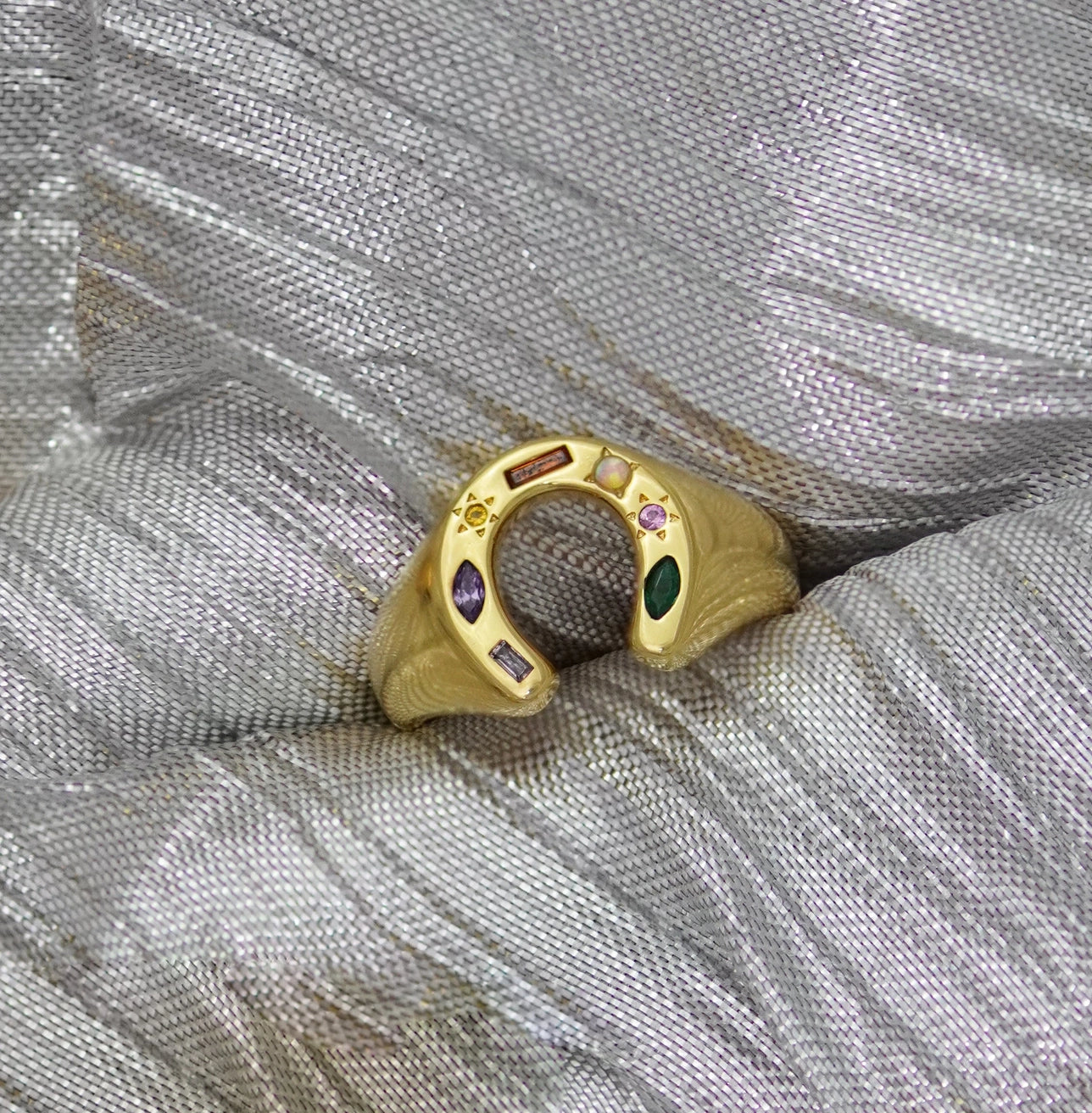 Kaleidoscope Lucky Charm Signet Ring