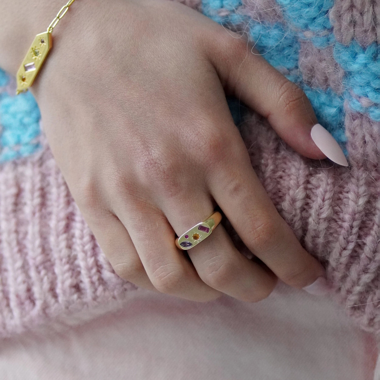 Kaleidoscope Gemstone Ring